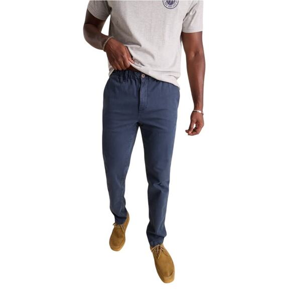 Chubbies Navy The Classic Blues 32" Original Stretch Twill Pants Size L - Picture 1 of 11